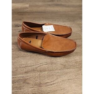 George Men's Grayson Driver Loafers W/Memory Foam Insoles Size 10.5 Cognac NEW